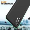 Silicone Case for Samsung A23 5G Black - BOOLING - Flexible - Smooth - with 2 Tempered Glasses