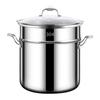 Yingbai 316 Stainless Steel Deep Stockpot with Steamer