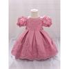 Girls Princess Lace Embroidery Tulle Dress Wedding Party Pageant Performance