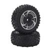 RC Car Front Wheel Tire Set Excellent Grip Rubber RC Front Tyre with Plastic Hub for WLtoys 144016 2988