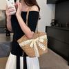Straw Woven Hollow Out Shoulder Bags Large Capacity Bow Beach Thread Female Bags  Sale 2026 Brand Vacati Commuting Handbag