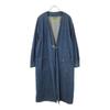 WESTOVERALLS Made In Japan Collarless Long Denim Coat F Women Used