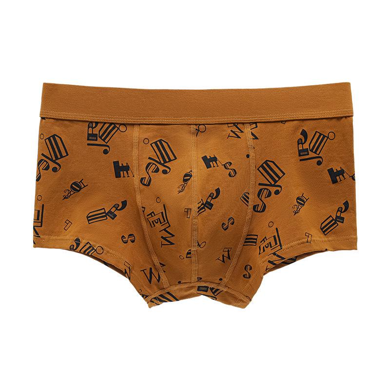 Herren Trendy Baumwoll-Boxershorts - Bedruckte Sporthosen