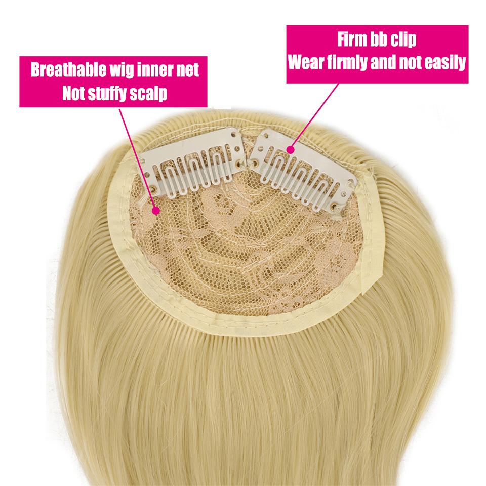WTB Partial Bangs Wig Synthetic Wig Female Bangs Partial Lengthening Bangs Fake Bangs Two Cards Seamless Wig Piece