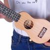 17 Inch Redwood Mini Pocket Guitar Ukulele Music Instrument Toy with Pouch