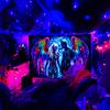 VIKAMA Starry Sky Neon Angel Devil Tapestry Bohemian Style Bedroom Living Room  Dormitory Wall Hanging Room Decor