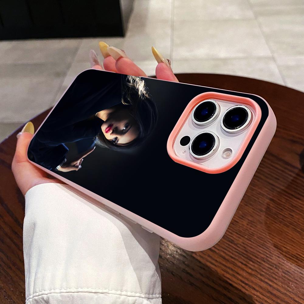 Fashion Eiza Gonzalez Jelly Double layer Pink Mobile Phone Case for iPhone 17 16 15 14 13 12 11 Air Pro Max Plus Protective