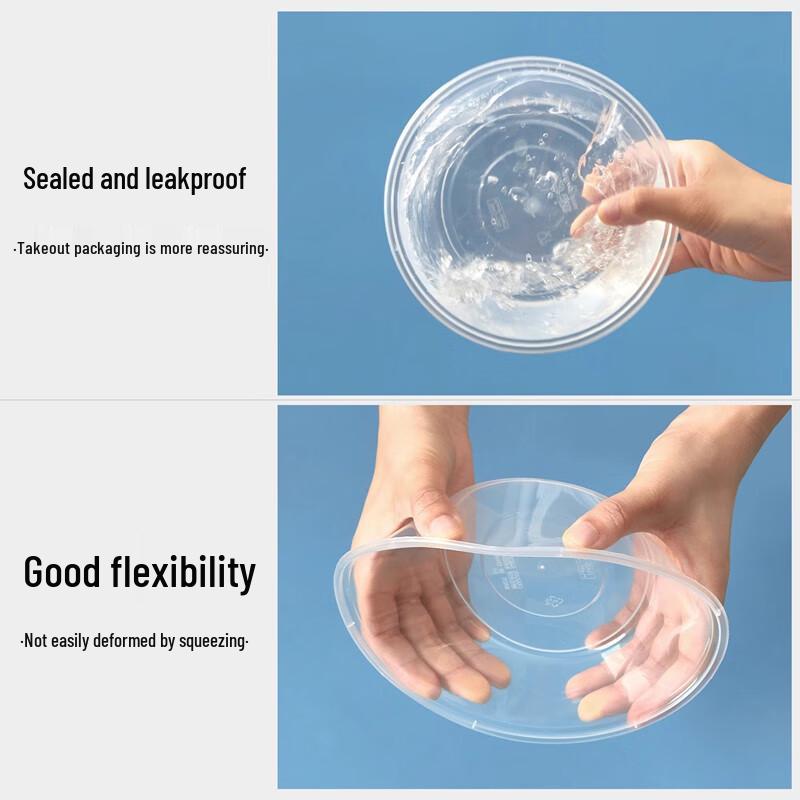 Disposable Transparent Takeaway Food Containers