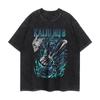 Anime Kaiju No. 8 Graphic T Shirt Men Washed Cotton Tshirts Manga Vintage T-shirt Harajuku Male High Quality Oversized Tops