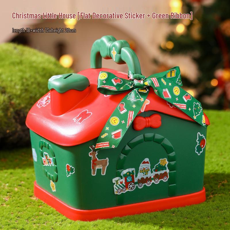 Christmas Eve Apple Gift Box - Creative Little House Candy Packaging for Kids