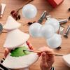 50 Pièces 6 cm Boules en Mousse Polystyrène Blanc Artisanat Sphères Rondes Pleines Idéales pour Décorations d'Arbre de Noël Saint-Valentin Mariage DIY