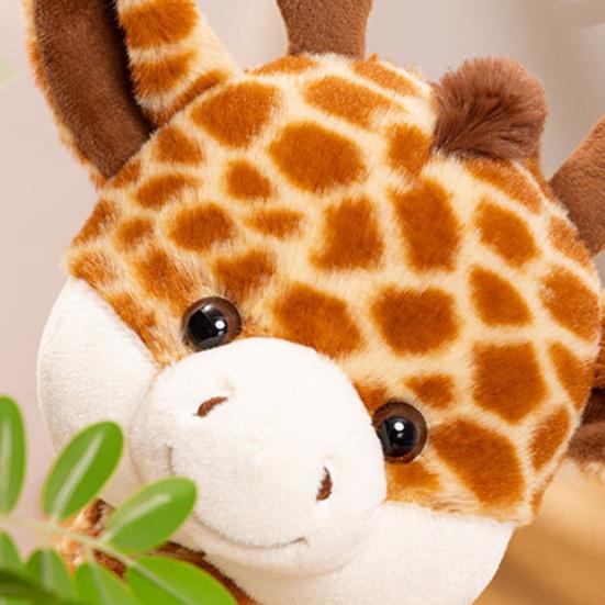Scarf Giraffe Plush Toy Soft Stuffed Animal with Knitted Scarf Cuddle Buddy for Kids Nursery Decor And Gift for Baby Shower Birthday