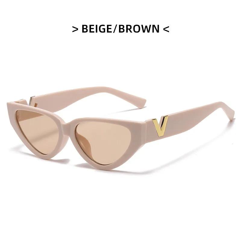 INS Cat Eye Sunglasses Women  Fashion Triangle Vintage Sun Glasses Female Brand Designer Retro Glasses Shades