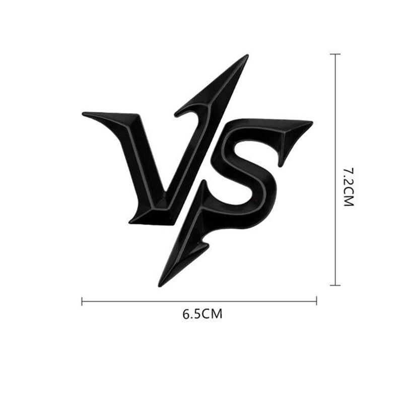 

Наклейки на автомобиль VS, значок, украшение на хвост, эмблема, наклейки чёрный
