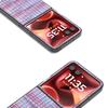 For Motorola Razr 60 Ultra 5G Case Leather+PC Phone Cover Plaid Texture