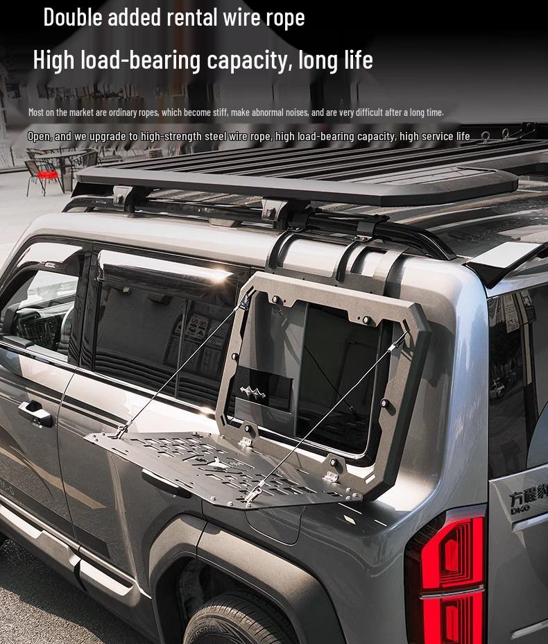 BYD Leopard 5 Side Window Net: Rear Protection, Decoration, Foldable Table & Storage