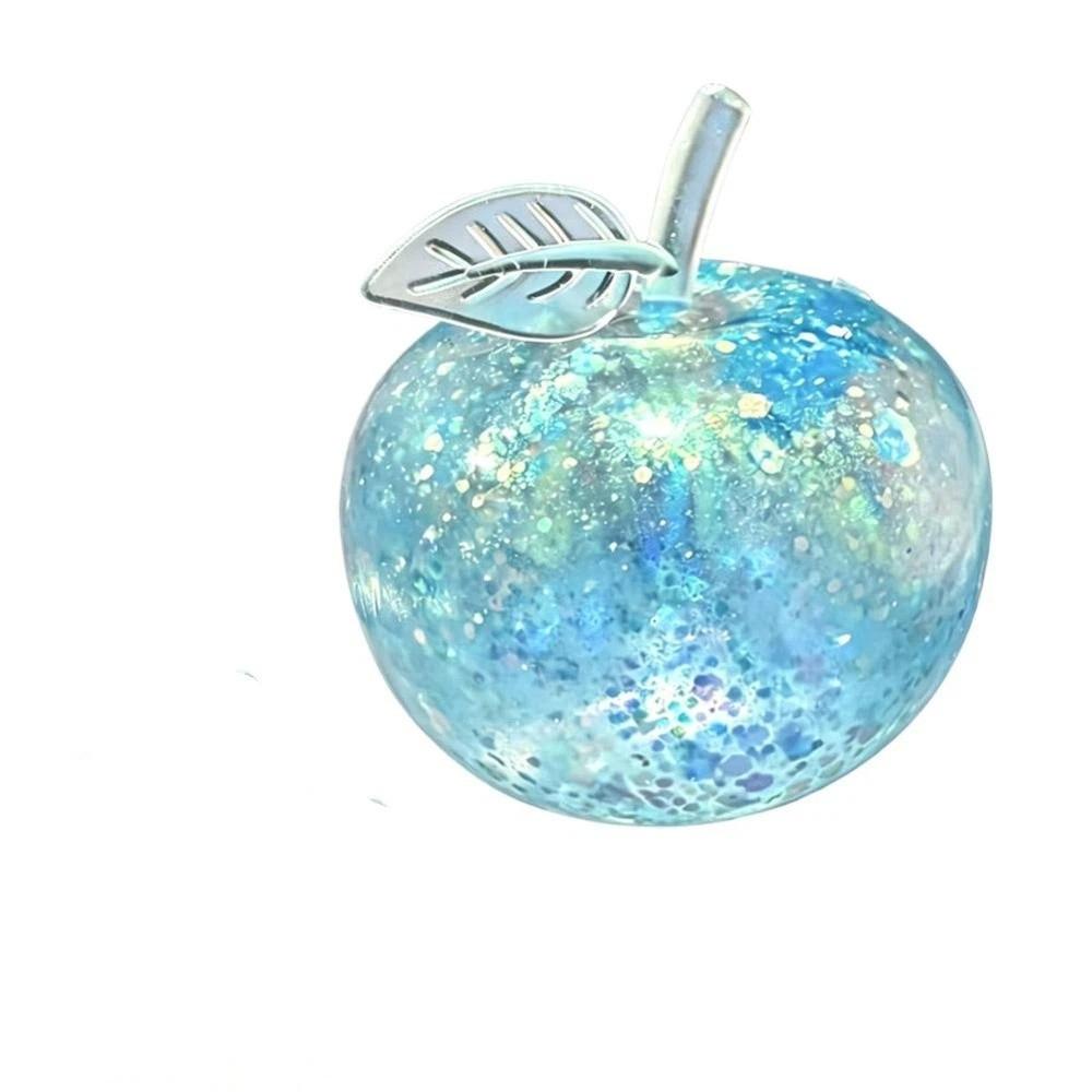 Soft Clear Jelly Squishy Ball Blue Maltose Squishy Toy Ball Quick-rebound Squeeze Toy  Office