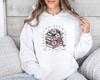 Autumn And Winter, Floral Book Pattern, Printed Long-Sleeved Top, Trendy Fashion Women'S Hooded Sweater