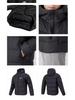 Giacca Invernale Spessa con Cappuccio Patchwork in Cotone Unisex da Uomo 2025