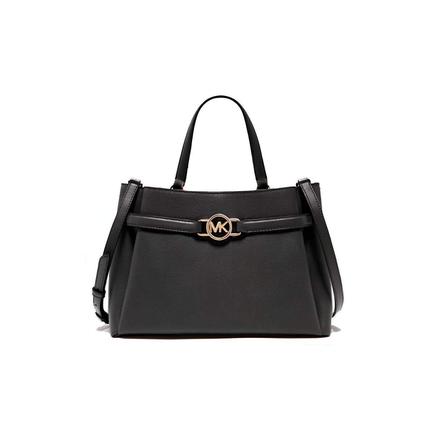 

Michael Kors Classic Vintage Commuter Leather Shoulder Crossbody Tote Bag Medium Women Bags Black 30F2GAQS2L-001 Basic Set (Bag+Dust Bag)