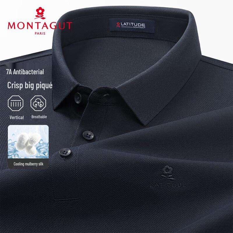 MONTAGUT Pánské letní polo tričko ze směsi hedvábí Ice-Cool