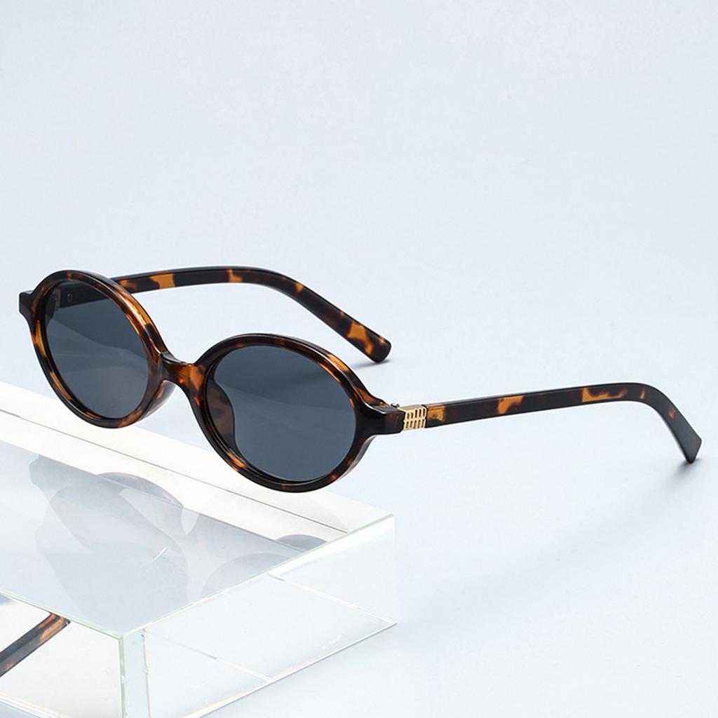 1 Pair of Ladies' Oval Glasses with Small Frames and Metal Decorative Legs, Street Shooting and Concave Fashion Glasses.women's Glasses  Men's Glasses