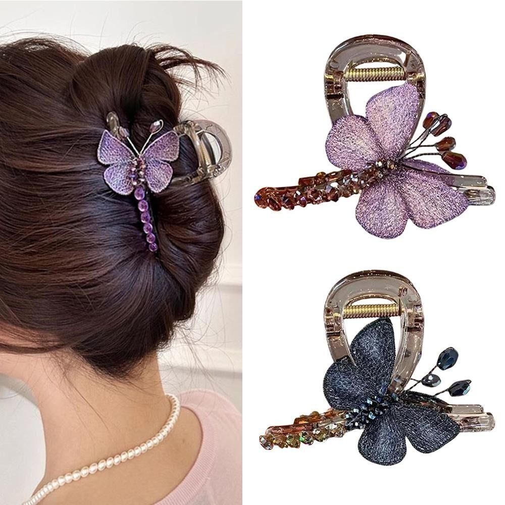 Exquisite Chinese Style Hair Clip Embroidered Headwear Graceful Retro Headdress  Daily Wear