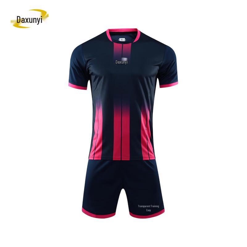 Da Xun Yi Men s Summer Short-Sleeve Football Sports Suit 4XL