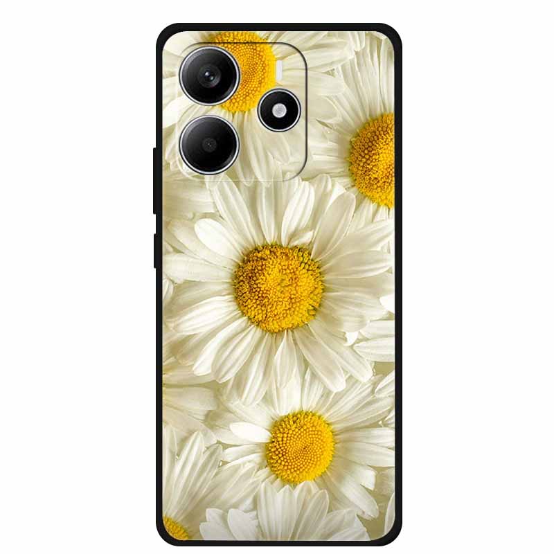 Pour Redmi Note 14 4G GLOBAL Coque Animaux Silicone Souple TPU Étuis de Téléphone Housse Arrière pour Xiaomi Redmi Note14 4G Protecteur Coque