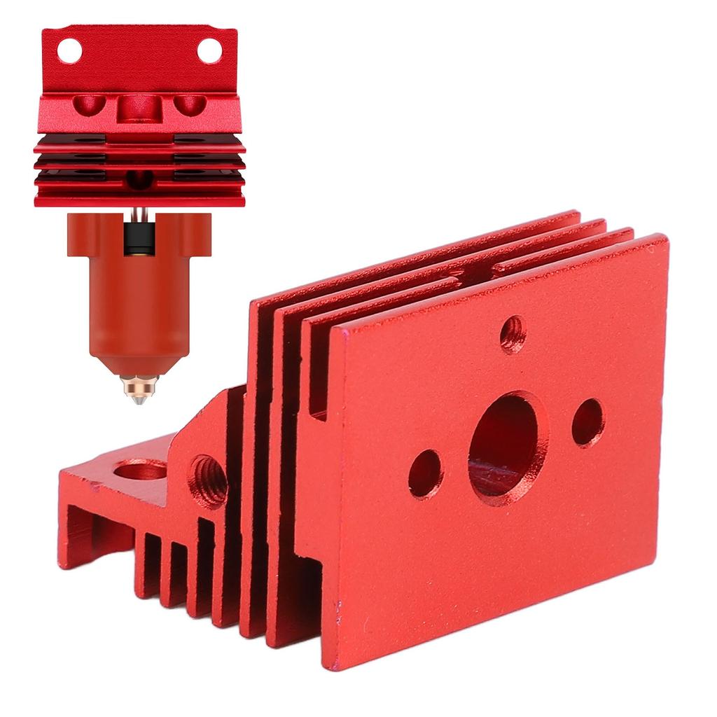 Efficient Extruder Heat Sink Block, Aluminum Alloy Cooling for K1 3D Printer Ceramic Hotend, Compatible with Ceramic Hotend for K1 3D Printer