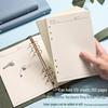 Minimalist A6 Soft Leather Ring Binder Planner Notebook