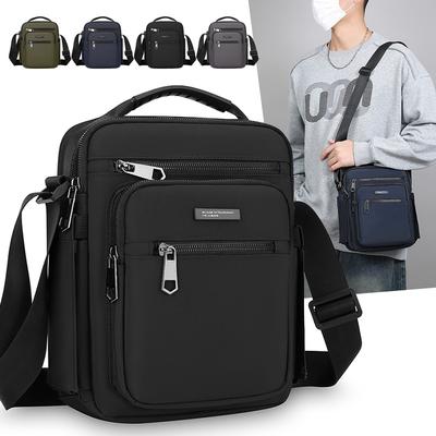 4 Layers Room Design Men Bags Handbag High Quality Crossbody Bag for Men Stylish Men's Handbag Shoulder Bag with Bottle Pocket