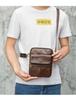 Fashion Genuine Leather Shoulder Bag for Man Small Messenger Bags Mini Travel Crossbody Bag Men Flap Bag Male