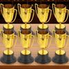 8Pcs Mini Trophy Award Set Gold Color for Competition School Rewards Party Decoration Mini Trophies Trophy Award