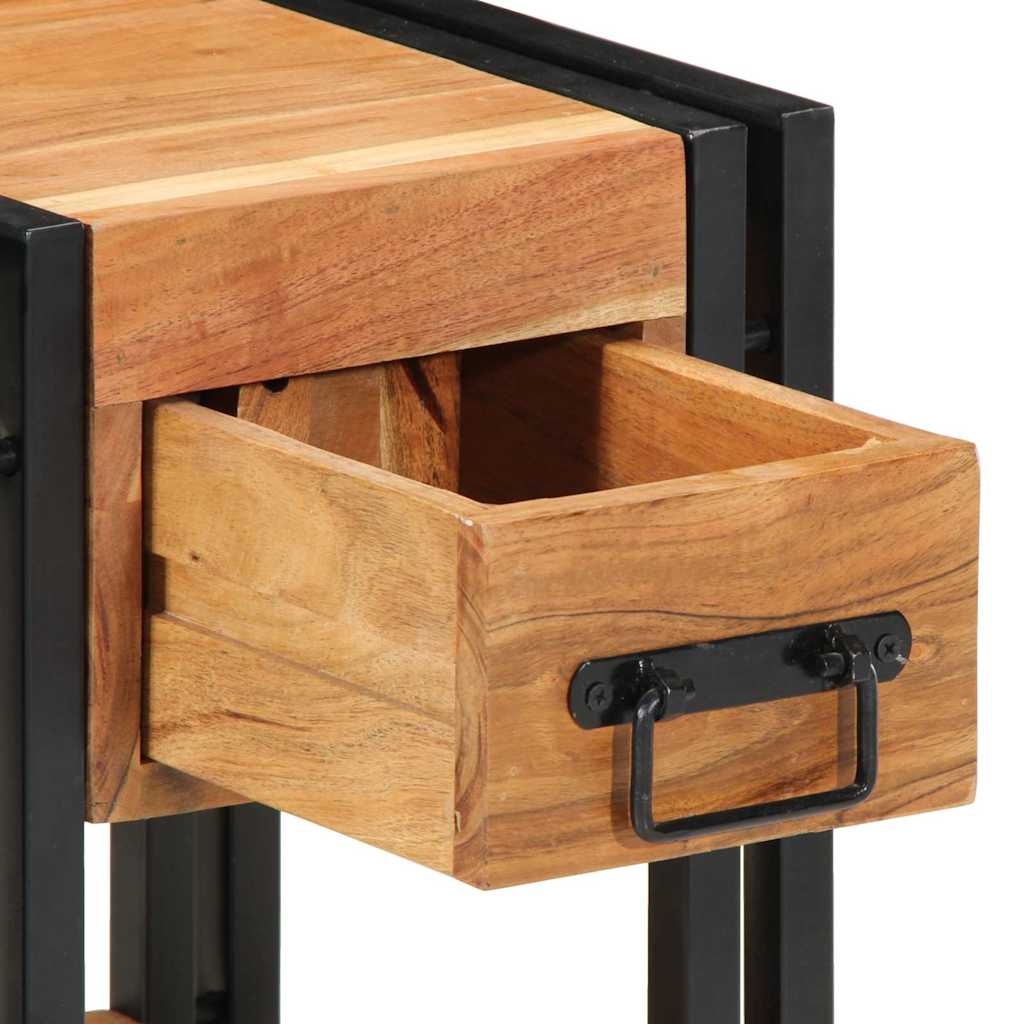 Nightstand 2 pcs Brown 30 x 30 x 40 cm Solid Wood Acacia