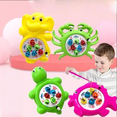Clockwork Fishing Toy Set, Magnetic Rods, Children's Educational Puzzle Gift for Birthday Party