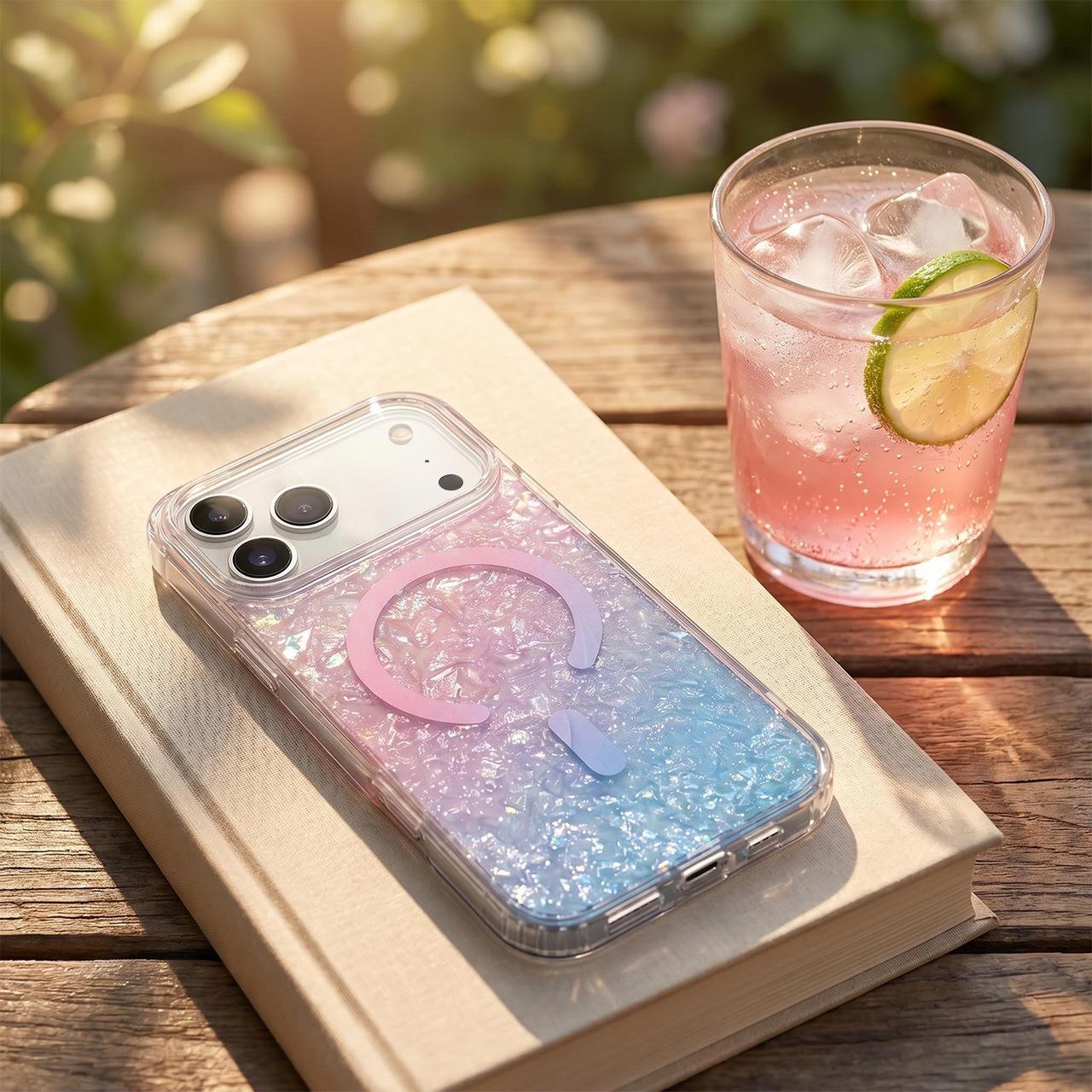

Dreamy Gradient Shell Magnetic Case for iPhone 17 Pro Max/16 Pro - Drop-Proof iPhone 16 Pro Max