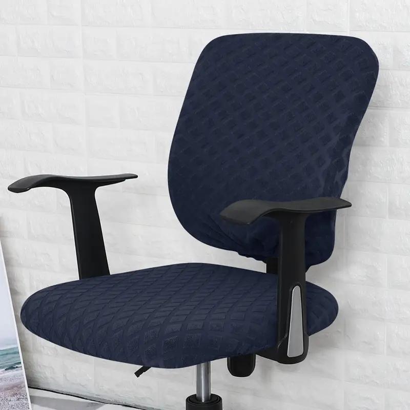 Office Chair Cover Universal Rotating Chair Slipcovers Water Resistant Stretch Removable Protector Computer Chair Seat Cover