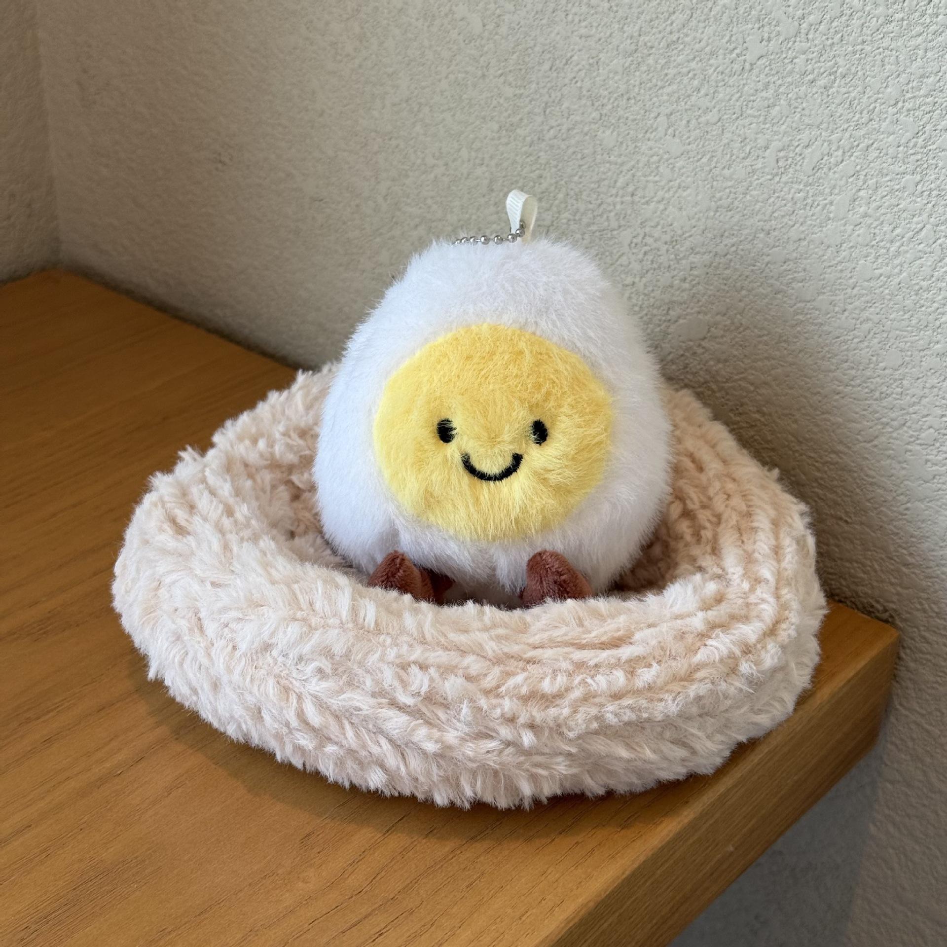 

Fun Boiled Egg Doll Pendant Wedding Egg Ornament Souvenir Soothing Doll Smiling Face Doll 10cm