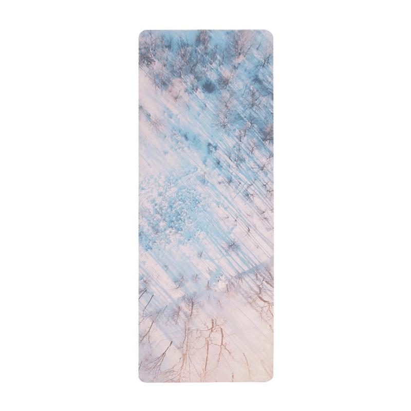 OEING Suede Surface Geometric Yoga Mat
