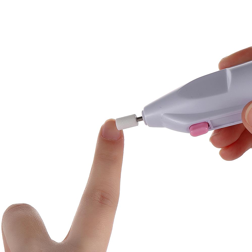 Módní vrtačky Přenosná sada elektrických pilníků na nehty Štětce na nehty pro manikúru Pilníky na nehty