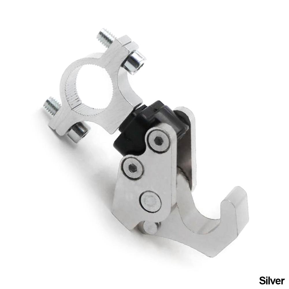 

Крючок для хранения шлема мотоцикла, вешалка для багажной сумки, держатель из алюминиевого сплава для электрического мотоцикла, велосипеда, скутера серебряный