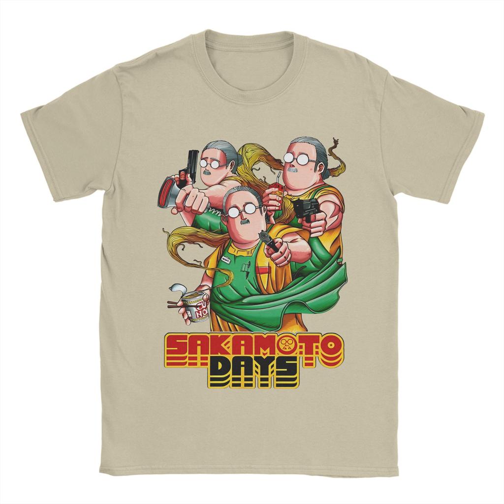 Vintage Gaku Sakamoto Days T Shirt For Men Women O-neck Short Sleeve Clothes  Cotton Summer Tops