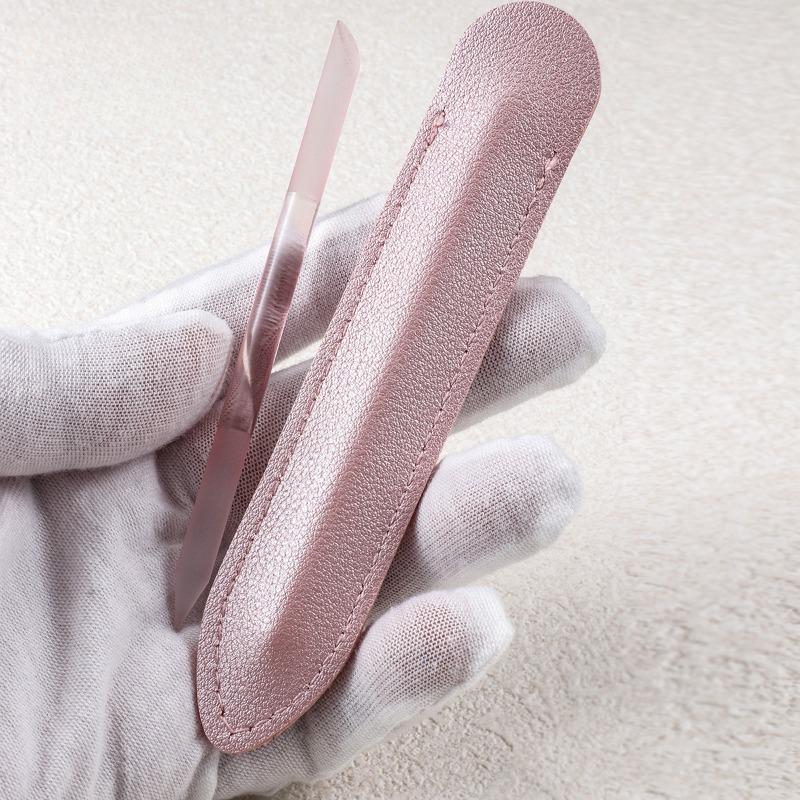1 STK zylindrische sandgestrahlte Glasnagelfeile Maniküre Nano-Kristall Gravurstift Polieren Nano-Feile Nagelfeilen-Set
