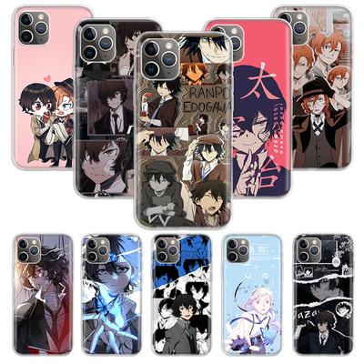 Japonský Anime Bungou Stray Dogs Kryt na telefon Pro iPhone 17 Air 16E 16 15 14 Plus 13 Mini 12 Pro Max 11 7 SE 8 Měkký vzor Coq