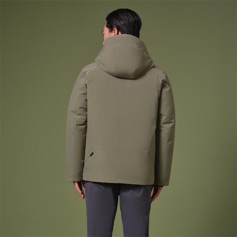 Tanboer Men's Detachable Hooded Business Goose Down Jacket TA232391