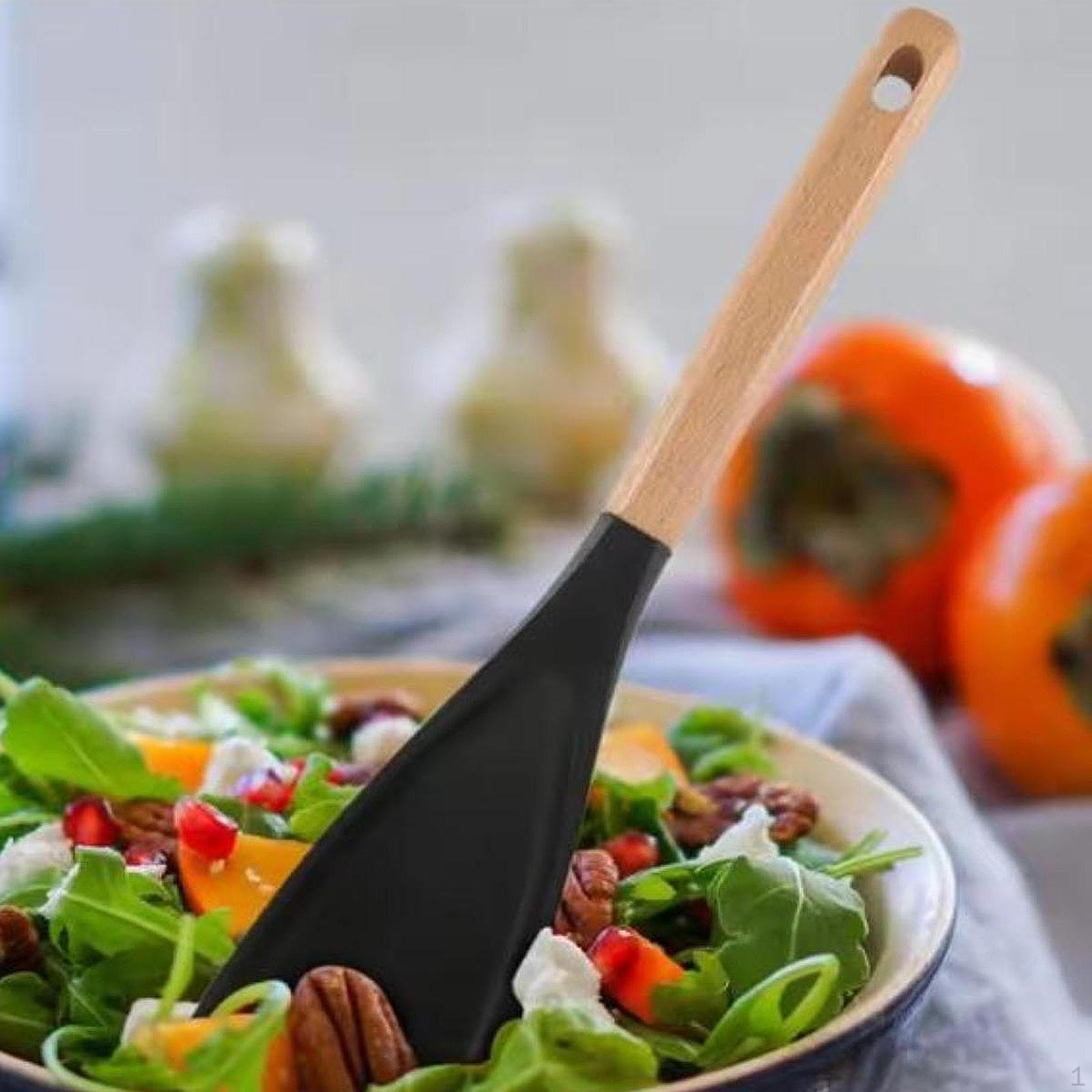 

Силиконовая ложка Удобная ручка Антипригарная для выпечки Скребок Лопатка