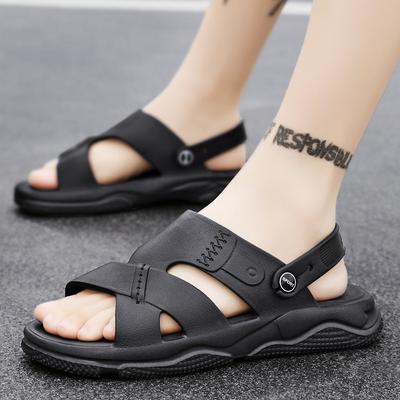 Sandals Men's Stepping On Shit Feeling Summer Wear Trend Casual Sports Cool Slippers Non-slip Thick-soled Outdoor Beach Shoes Men