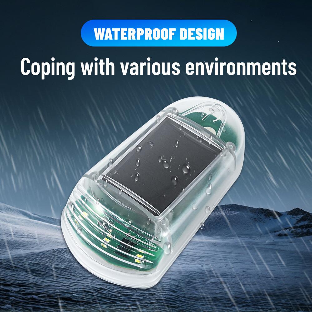 5 Pack Solar Powered Led Cab Roof Marker Running Lights W/Remote For Trucks Suv