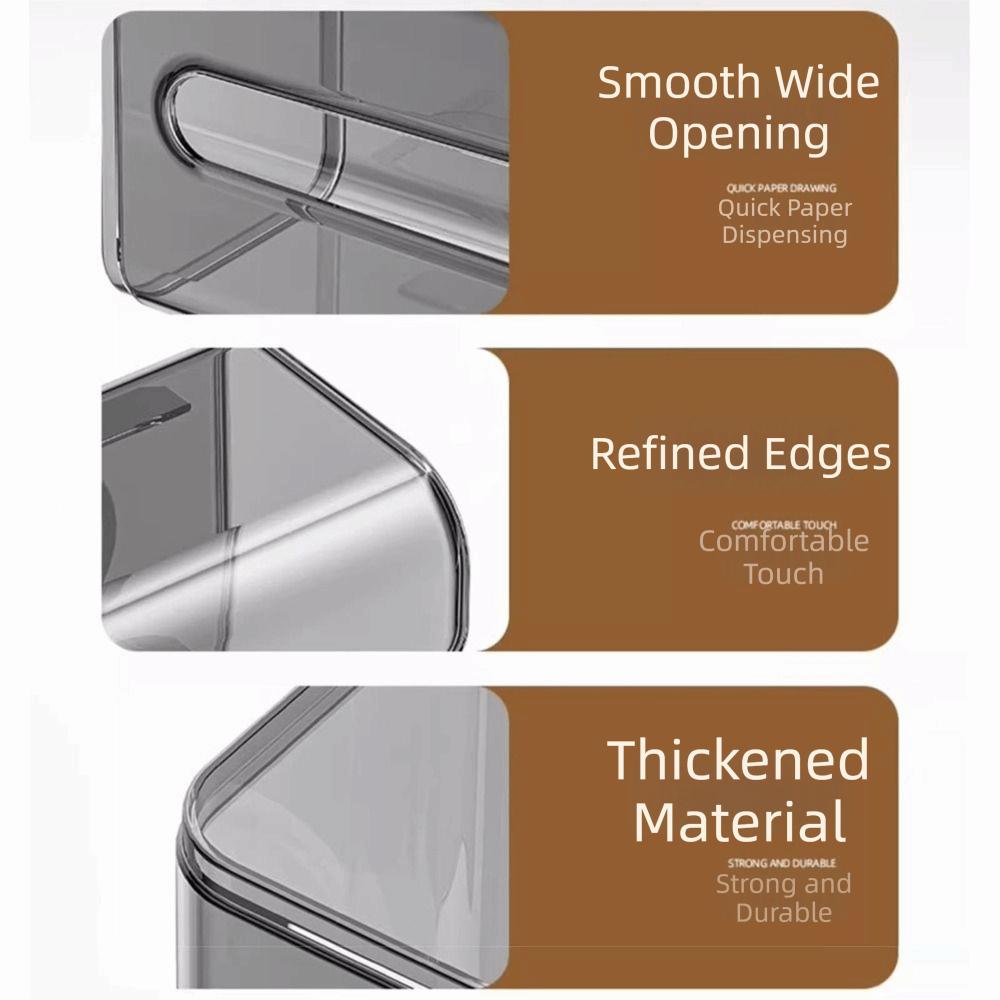 Removable Toilet Paper Holder Waterproof Paper Towel Storage Rack Suction Cup Tissue Box Kitchen